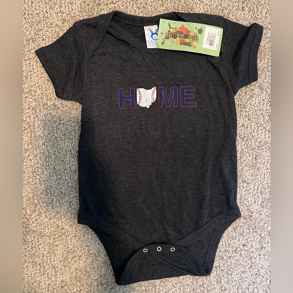 Ohio Baseball Onesie - Guardians, Clippers, Reds, Indians